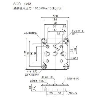 ダイキン工業（株） サブプレート SGR サブプレート SGR-03M