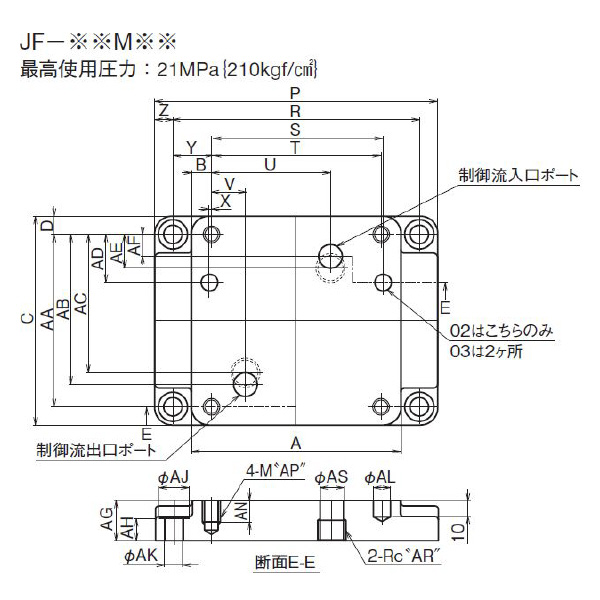 ダイキン工業（株） サブプレート JF サブプレート JF-02M03