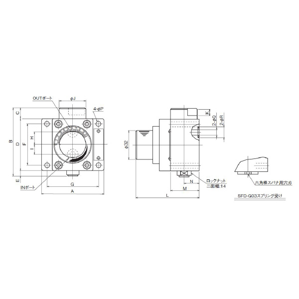 ダイキン工業（株） デセラレーション付絞り弁 SFD-G デセラレーション付絞り弁 SFD-G02R-10