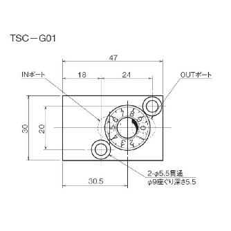 ダイキン工業（株） チェック弁付小形絞り弁 TSC-G チェック弁付小形絞り弁 TSC-G01-11