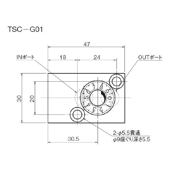 ダイキン工業（株） チェック弁付小形絞り弁 TSC-G チェック弁付小形絞り弁 TSC-G01-11