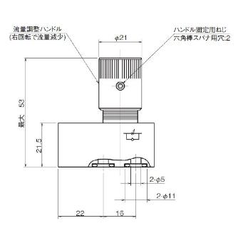 ダイキン工業（株） チェック弁付小形絞り弁 TSC-G チェック弁付小形絞り弁 TSC-G01-11