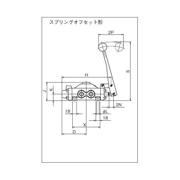 ダイキン工業（株） 手動操作弁 DMO 手動操作弁 DMO4-2T03-2B