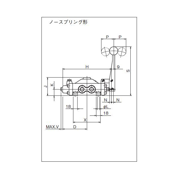 ダイキン工業（株） 手動操作弁 DMO 手動操作弁 DMO4-3T03-2N