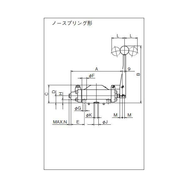 ダイキン工業（株） 手動操作弁 DMO 手動操作弁 DMO4-3G03-2N