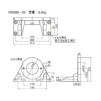 ダイキン工業（株） ポンプ フート VR ポンプ　フート VR50M-20