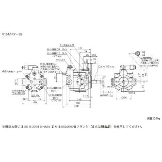 ダイキン工業（株） ピストンポンプ V ピストンポンプ V15A1RY-95