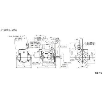 ダイキン工業（株） ピストンポンプ V ピストンポンプ V15A3RX-95RC