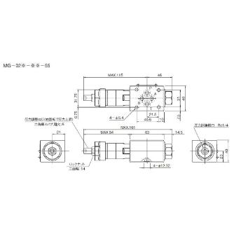 ダイキン工業（株） モジュラースタック形減圧弁 MG モジュラースタック形減圧弁 MG-02B-1-55-T