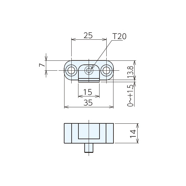 （株）ナベヤ マイクロダウンサイドクランプ MS マイクロダウンサイドクランプ MS1F35L14-B150