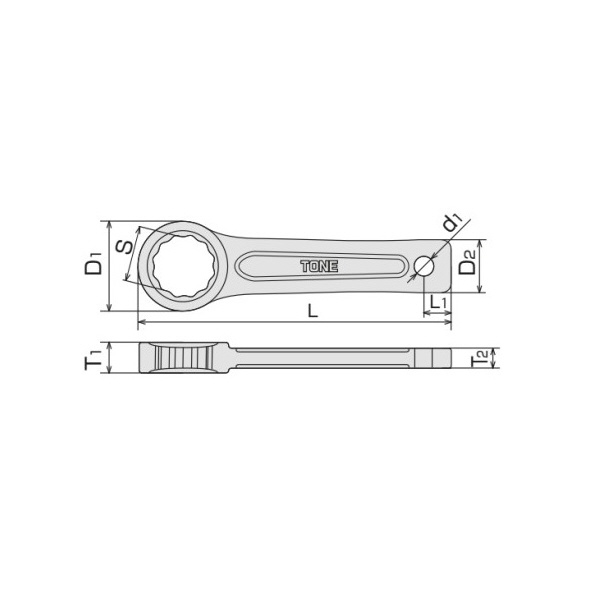 ＴＯＮＥ（株） 打撃めがねレンチ DM 打撃めがねレンチ DM-36