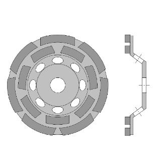 （株）ロブテックス DMカップホイール 研削王 CDA4 ＤＭカップホイール　研削王 CDA4