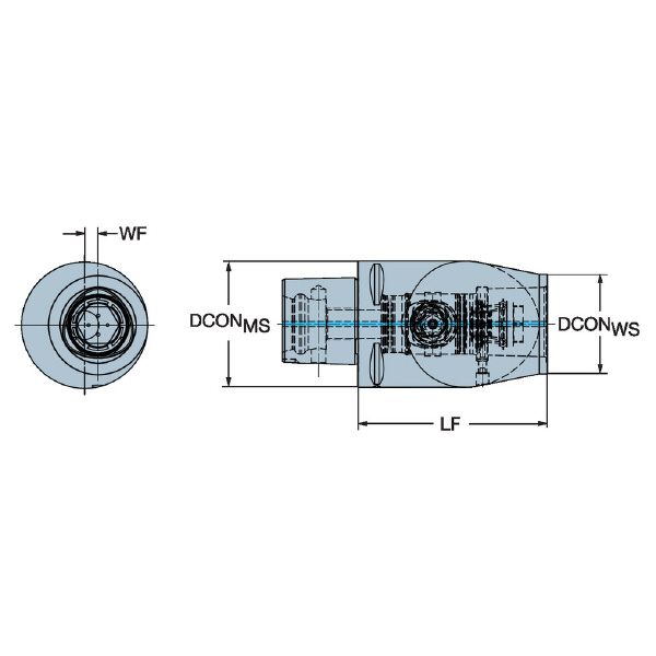 サンドビック（株） エクステンションアダプタ 【E】 C6-QC エクステンションアダプタ　【Ｅ】 C6-QC-C5-100L07