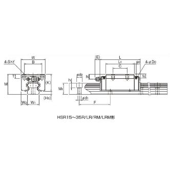 ＴＨＫ（株） LMガイド用ブロック HSR ＬＭガイド用ブロック HSR35LR1SS(GK) BLOCK