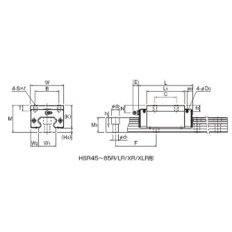 ＴＨＫ（株） LMガイド用ブロック HSR ＬＭガイド用ブロック HSR45R1SS(GK) BLOCK