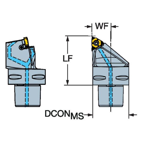 サンドビック（株） コロスレッド266ねじ切りヘッド 【F】 C6-266 コロスレッド２６６ねじ切りヘッド　【Ｆ】 C6-266-LFA33075-16C