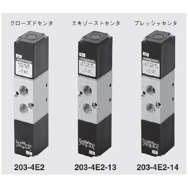 （株）コガネイ 電磁弁200シリーズ 直動形 203-4E2 電磁弁２００シリーズ　直動形 203-4E2 AC220V 60HZ