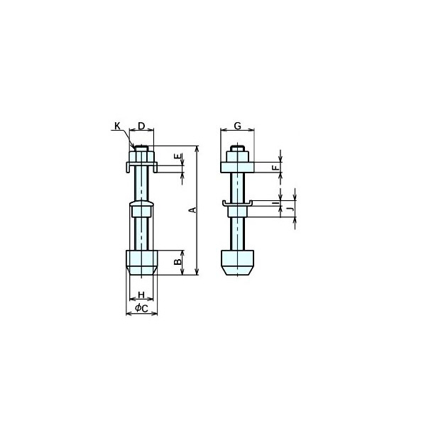 （株）ナベヤ クランピングスクリュー 6890 クランピングスクリュー６８９０ 6890-2