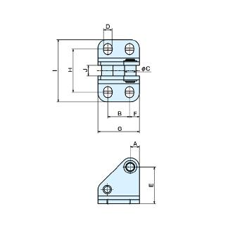（株）ナベヤ トグルフッククランプ用フックキャッチ 6847GNI トグルフッククランプ用フックキャッチ 6847GNI-3