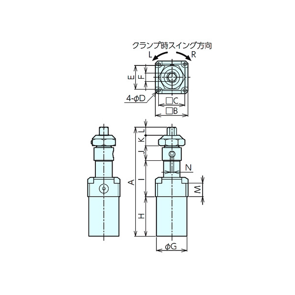 （株）ナベヤ ナットランナークランプS型 NRCS ナットランナークランプＳ型 NRCS03L