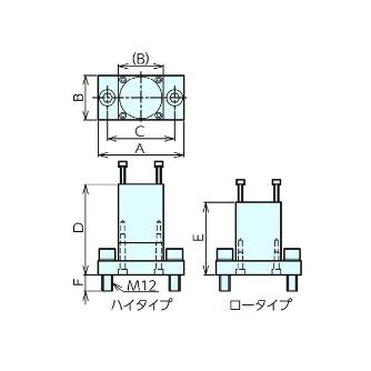 （株）ナベヤ ナットランナークランプS型用取付けベース NRCS ナットランナークランプＳ型用取付けベース NRCS10B
