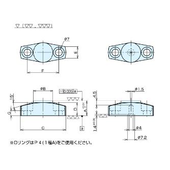 （株）ナベヤ 基準座(フランジ付) KZFB 基準座（フランジ付） KZFB18