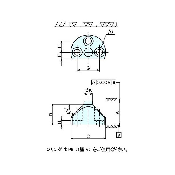 （株）ナベヤ 基準座(フランジ付) KZFR 基準座（フランジ付） KZFR25