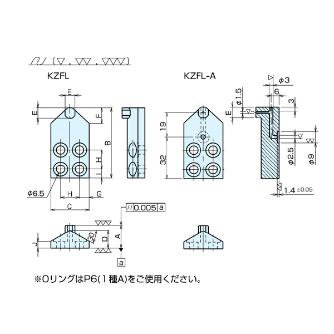 （株）ナベヤ 基準座(フランジ付) KZFL 基準座（フランジ付） KZFL20
