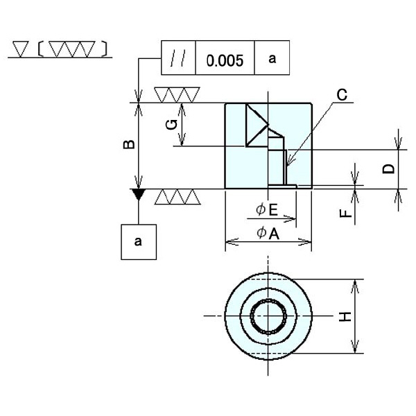 （株）ナベヤ 基準座(丸座) KZR 基準座（丸座） KZR2524
