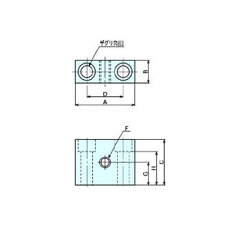 （株）ナベヤ ストッパーブロック SBL ストッパーブロック SBL08