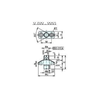 （株）ナベヤ フランジ付ロケートピン PFD フランジ付ロケートピン PFD0612-22