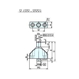 （株）ナベヤ フランジ付ロケートピン PFR フランジ付ロケートピン PFR1212-48