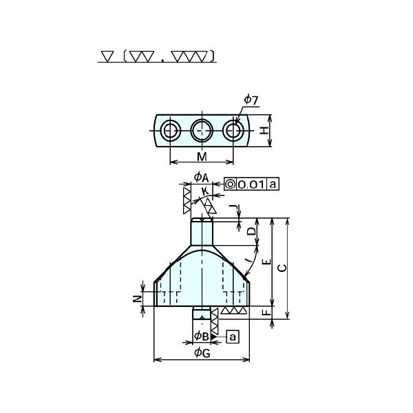 （株）ナベヤ フランジ付ロケートピン PFR フランジ付ロケートピン PFR1212-48