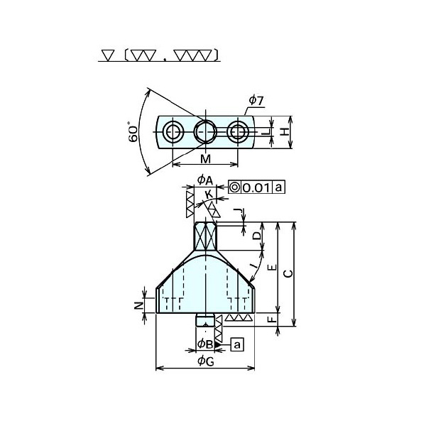 （株）ナベヤ フランジ付ロケートピン PFD フランジ付ロケートピン PFD0812-48