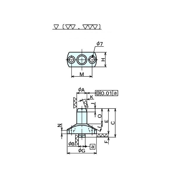 （株）ナベヤ フランジ付ロケートピン PFR フランジ付ロケートピン PFR1410-38L