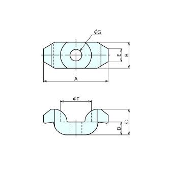（株）ナベヤ ダブルグーズネッククランプ DGC ダブルグーズネッククランプ DGC25140