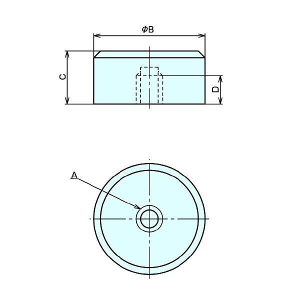 （株）ナベヤ クランピングボタン CBF クランピングボタン CBF05-1012