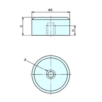 （株）ナベヤ クランピングボタン CBS クランピングボタン CBS05-1010