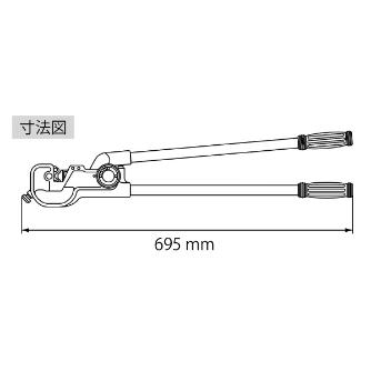 （株）ロブテックス 強力型圧着工具 AK100 強力型圧着工具 AK100