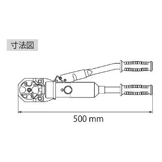 （株）ロブテックス 手動油圧式圧着工具 AKH150S 手動油圧式圧着工具 AKH150S