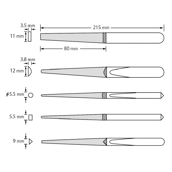 （株）ロブテックス ダイヤモンドヤスリ/鉄工 K5SET ダイヤモンドヤスリ／鉄工 K5SET