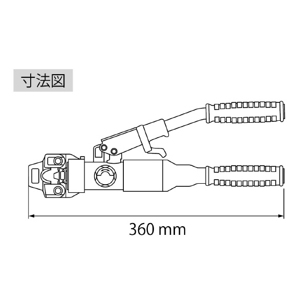 （株）ロブテックス 手動油圧式圧着工具 AKH60N 手動油圧式圧着工具 AKH60N