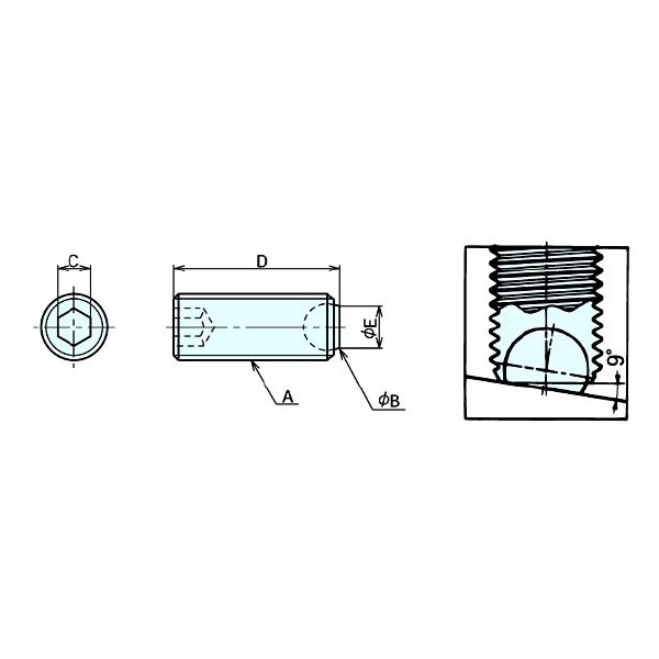 （株）ナベヤ クランピングスクリュー SCS クランピングスクリュー SCS-M4-6-F