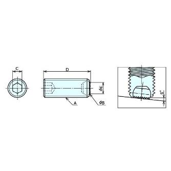 （株）ナベヤ クランピングスクリュー SCS クランピングスクリュー SCS-M8-30-GB