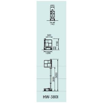 デンヨー（株） 自走式高所作業車(ハイワーカー) HW 自走式高所作業車（ハイワーカー） HW-380I