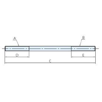 （株）ナベヤ アルミスタッドボルト ABM アルミスタッドボルト ABM0810-200