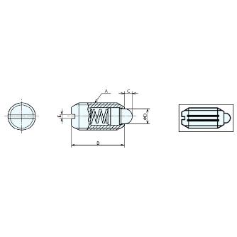 （株）ナベヤ スプリングピンプランジャB型 PPB スプリングピンプランジャＢ型 PPB12SJ
