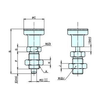 （株）ナベヤ インデックスプランジャ PIN インデックスプランジャ PIN6