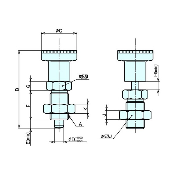 （株）ナベヤ インデックスプランジャ PIN インデックスプランジャ PIN8S