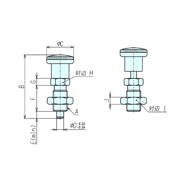（株）ナベヤ インデックスプランジャ PIC インデックスプランジャ PIC0406S